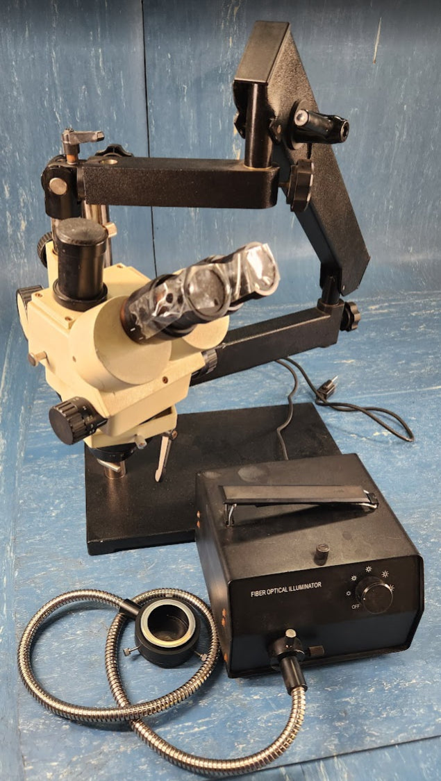 High Intensity Fiber Optic Ring Light Illumination Source Microscopy Machine
