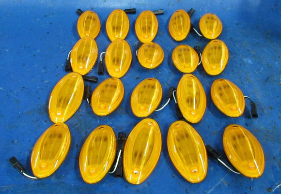 520 Series LED Marker Lights Amber Oval 5