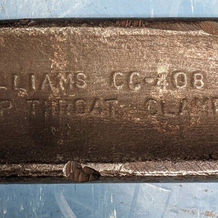 USED Williams 404 Forged Steel C G Clamp 8" Jaw 4.5" Throat