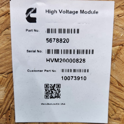 Cummins 5678820 EV High Voltage Module Blue Bird 10073910
