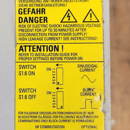 6SN1145-1BB00-0EA1 Siemens Simodrive 611 IR Infeed Module 80/104 kW Regulated PARTS ONLY