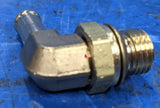 Brass Fitting Q169HBA-6-MI14 90 Degree Beaded Hose Barb Elbow to Metric Connector 3/8" M14 x 1.5 mm