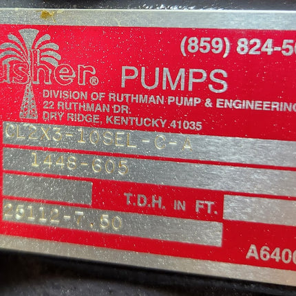 Gusher Pump CL2X3 Vertical Heavy Duty 7550 Series Enclosed Column Centrifugal