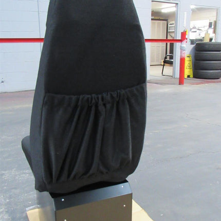 Bostrom Western Star T900F Truck Passenger Seat Fixed Suspension with Locked Tool Box High Back Black Cloth