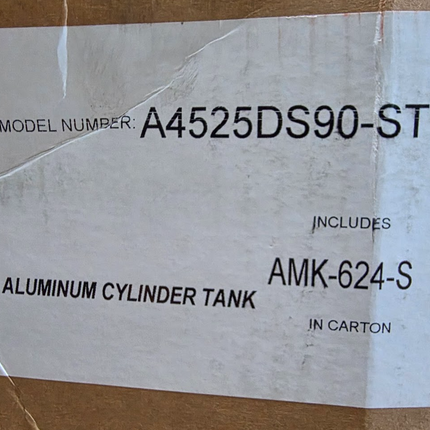 25 Gallon Aluminum Hydraulic Reservoir Tank Saddle Mount with Brackets A4525DS90-ST