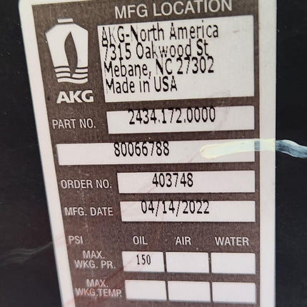 2434.172.0000 AKG Radiator & Fan Manitowoc Grove Crane 80066788