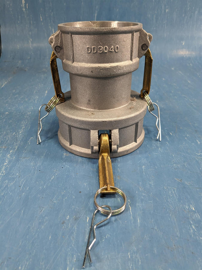 DD-3040-A Midland Cam and Groove Type D Spool Coupler 3" Female x 4" Female Aluminum - getexcess