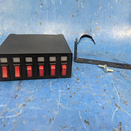 BFG ECCO A9000 Accessory Warning Light Switchbox 6 Red ON OFF Rocker Switch 12 VDC