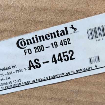 AS-4452 Continental Air Spring Suspension Equivalent Firestone W01-358-6932