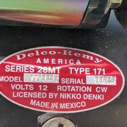 1113292 Delco Remy 28MT 12V Starter Motor WAI6589N