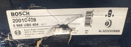 Bosch QuietCast Premium 20010408 Disc Brake Rotor Rear