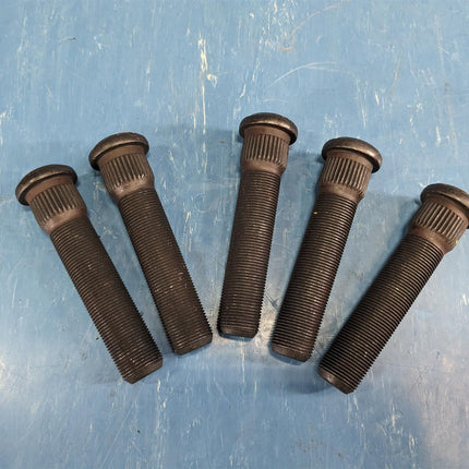Box of (5) World American Metric Grade 8 Serrated Wheel Bolt Stud M22X1.5 4 1/4" - getexcess