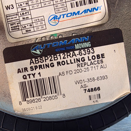 Automann Air Spring Double Convoluted ABSP2B12RA-6393