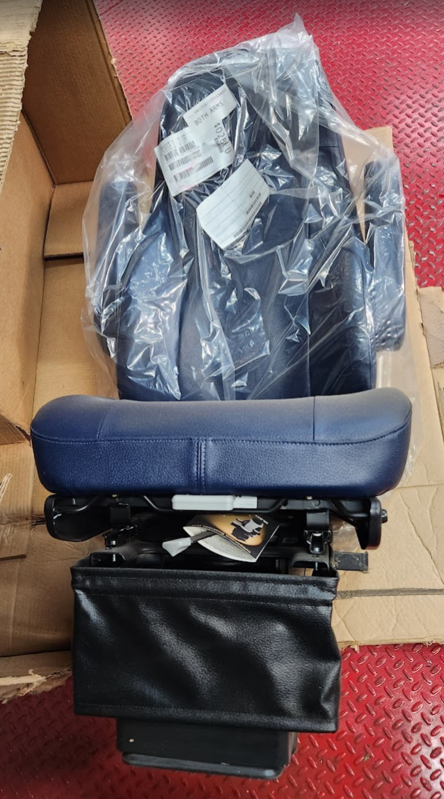 50853.12B033F National 402 Series Air Suspension Seat Blue Vinyl Blue Bird Bus Truck - getexcess