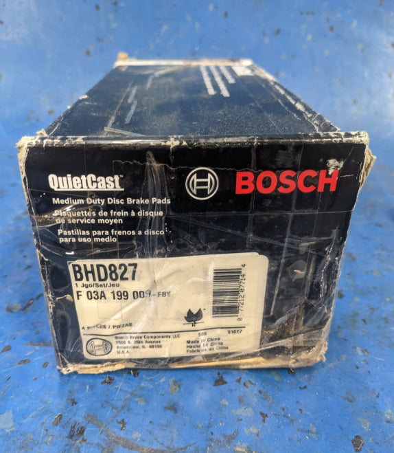Bosch QuietCast Premium BHD827 Disc Brake Pad Set Front
