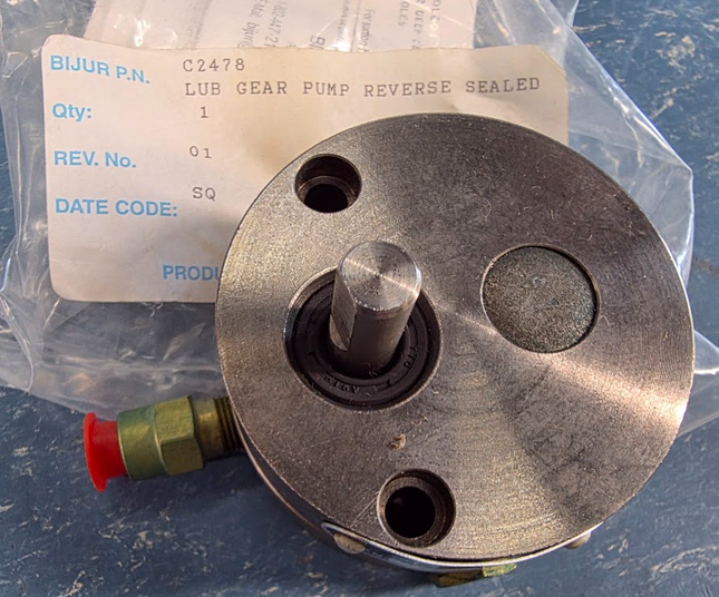 Bijur Delimon Lube Gear Pump Reverse Sealed C2478