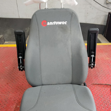 186826HD711 Seats Inc Manitowoc Equipment Seat Gray Cloth High Back Headrest