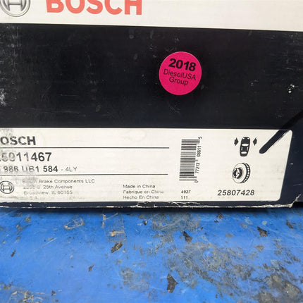 Bosch QuietCast Premium 25011467 Disc Brake Rotor Front