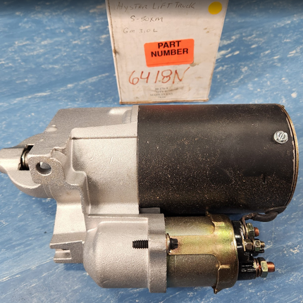 6418N WAI 12V Starter Hyster Lift Truck GM 3.0L 50-176-9