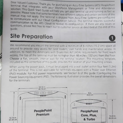 ATS Accu Time PeoplePoint TimeCom Biometric Time Clock Workforce Management