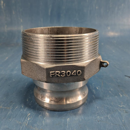 Seal Fast Aluminum Male Thread Camlock Adapter NPT 4" x 3" Aluminum - getexcess