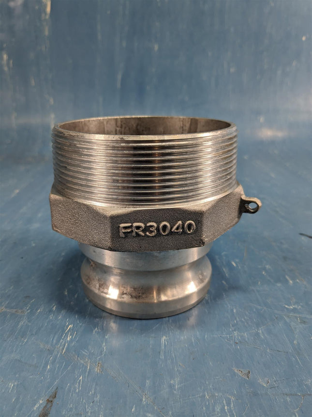 Seal Fast Aluminum Male Thread Camlock Adapter NPT 4" x 3" Aluminum - getexcess