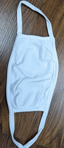 Hanes White Cloth Mask Unisex One Size Washable Reusable Case of 100