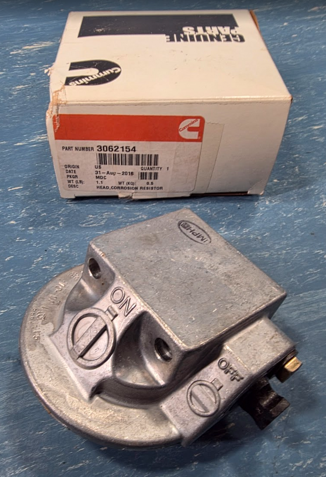 Cummins Genuine Part 3061973 3062154 Corrosion Resistor Head NOS OEM Part - getexcess