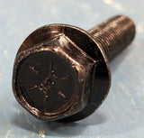 3/8 - 16 x 2" Grade 8 Flange Hex Head Bolt Black Zinc Plated - BOX of 10