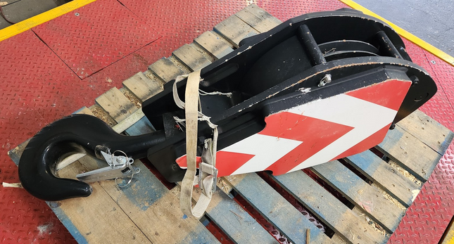 ORJ 35T 16RTD Johnson 35 Ton WLL Hook Block 3-Sheave 3/4" Wire Rope 80068195