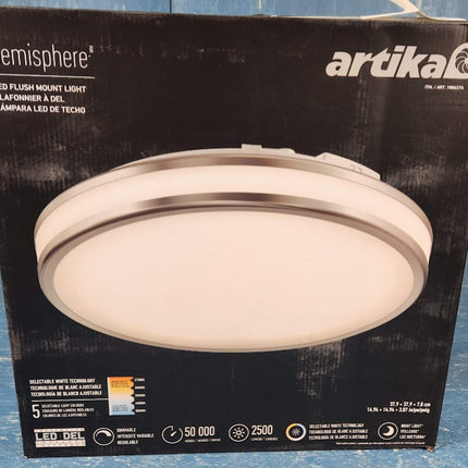Artika Hemisphere Flush Mount 15" LED Light Fixture OPEN BOX