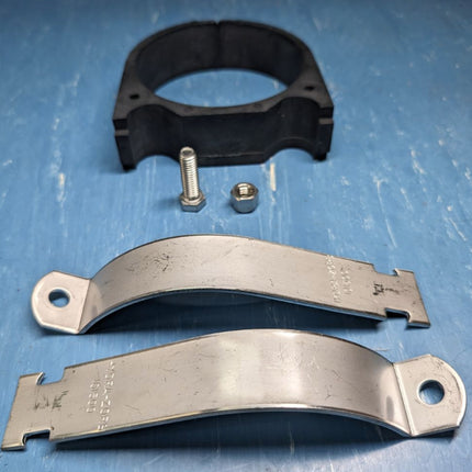 Hydra-Zorb Strut Mount Cushion Clamp, 4" Nom Pipe, 304SS