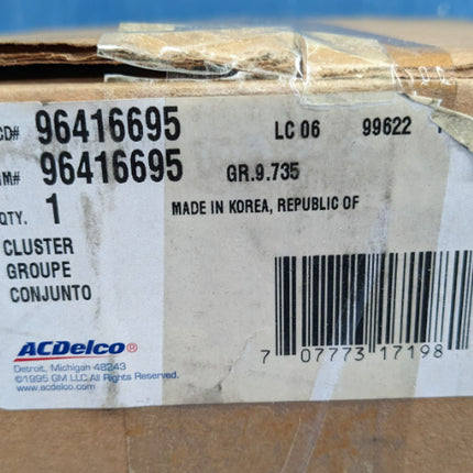 GM 96416695 Instrument Panel Gage Gauge Speedometer Cluster 2005 Chevy Aveo