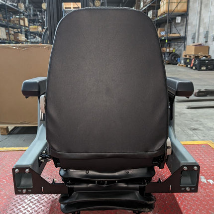 KAB 525P Black Vinyl Mechanical Suspension Construction Seat with Control Pods