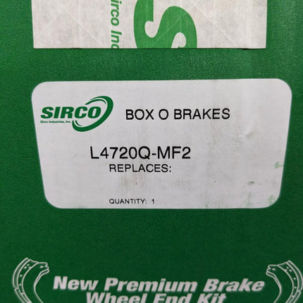 Sirco L4720Q-MF2 Lined Brake Shoes w/ Hardware Kit
