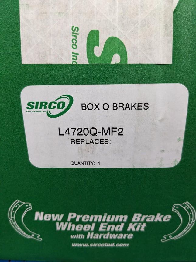 Sirco L4720Q-MF2 Lined Brake Shoes w/ Hardware Kit