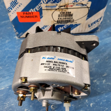 Genuine Prestolite Leece Neville 12V 37A Alternator Fits Davy Compressor 190 1980-1990 - getexcess