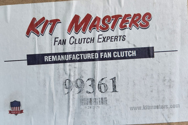 99361 Kit Masters Kenworth Caterpillar C15 C16 Fan Clutch Remanufactured