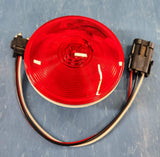 Lucidity Seal Beam 4" Round Red Stop Tail Light with Pigtail Bus