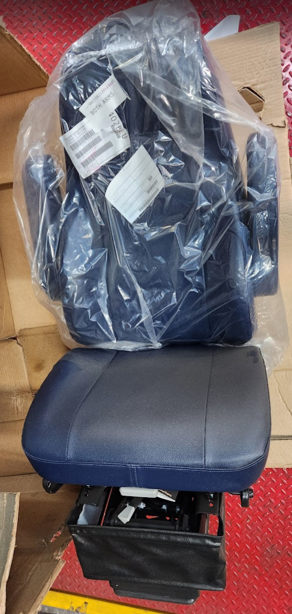 50853.12B033F National 402 Series Air Suspension Seat Blue Vinyl Blue Bird Bus Truck - getexcess