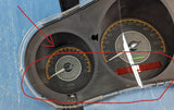 GM 20828590 Scratched Instrument Panel Gage Gauge Speedometer Cluster 2008 Saturn Aura Hybrid