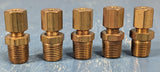 Brass Connector 1/8" Tube x 1/8" Pipe Straight Adapter 68X2 Military 4730002889928