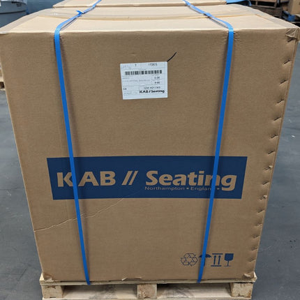 KAB 525P Black Vinyl Mechanical Suspension Construction Seat with Control Pods