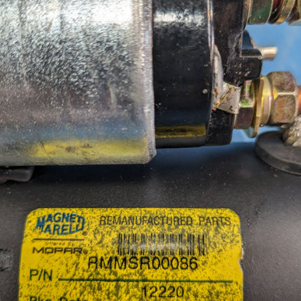 Magneti Marelli Engine Starter Reman RMMSR00086