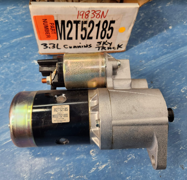 M2T52185 Mitsubishi Nissan 12V Starter 1.2kW 3.3L Cummins SkyTrak 19838N