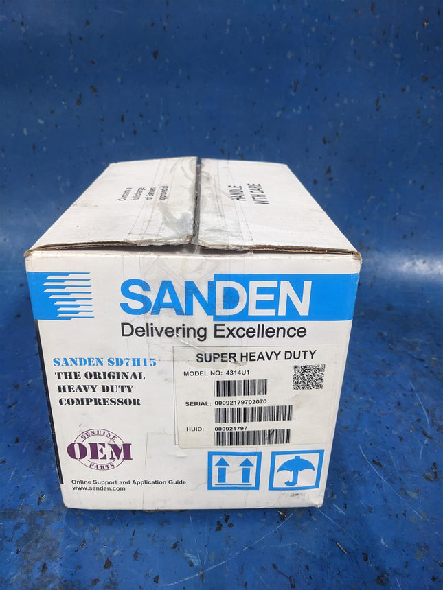 Genuine Sanden Super Heavy Duty 4314U1 Compressor SD7H15 12V Freightliner Sterling Trucks SPRHD