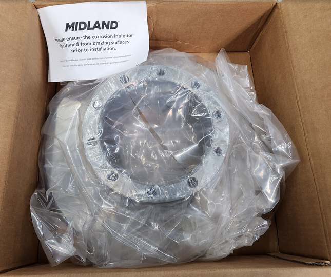 Midland Haldex MPBR76603 Air Disc Brake Rotor Transit Coach U Type 10 Bolt 17.1" Dia - getexcess