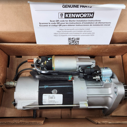 D61-1008 Genuine Paccar Kenworth Starter Severe Duty ISX 15 X15 DP S60