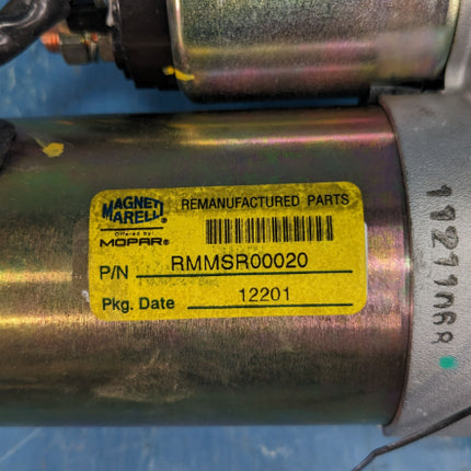 Magneti Marelli Engine Starter Reman RMMSR00020