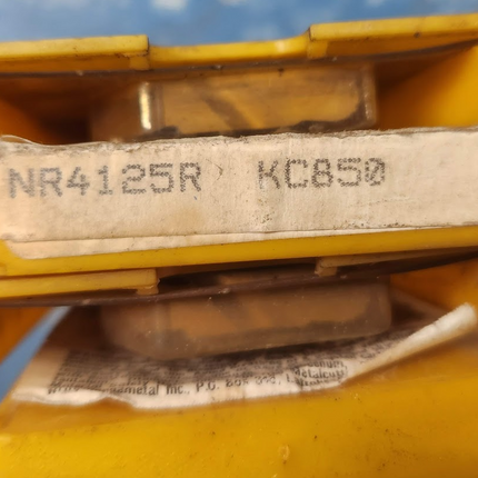 NR4125R Kennametal Carbide Insert KC850 Grade Top Notch Grooving